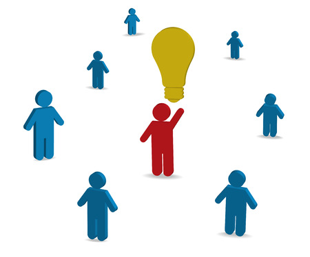 concept of the idea business icons on the white backgroundのイラスト素材