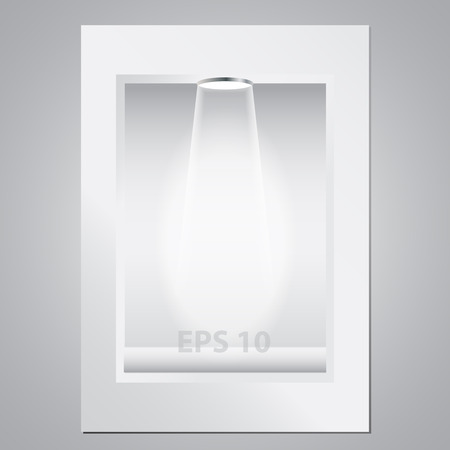 empty display  wall for exhibitionのイラスト素材
