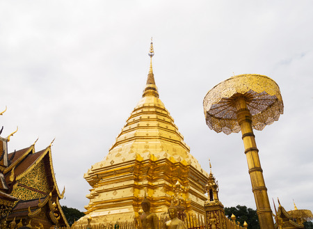 Temple in Doi suthep Chiang Mai Province, Thailand.の写真素材