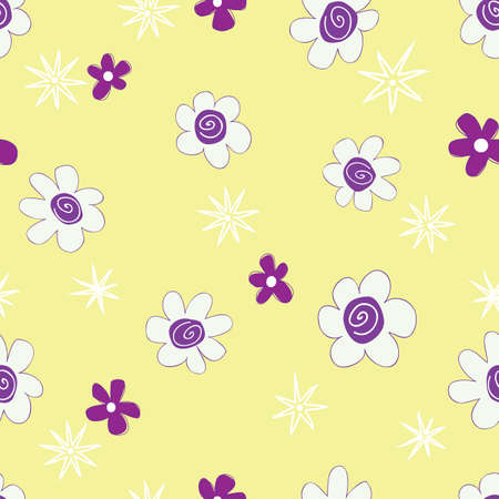 Vector seamless floral pattern background.のイラスト素材
