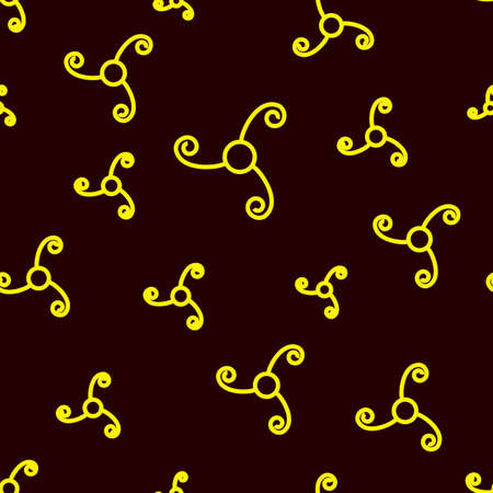 Vector abstract background in yellow.のイラスト素材