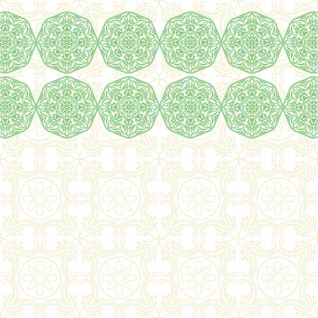 Template for greeting cards, invitations with decorative elements mandala.のイラスト素材