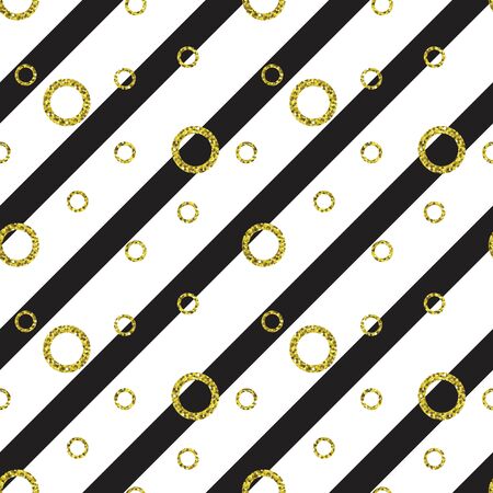 Vector seamless striped pattern. Glittering striped background illustration.のイラスト素材