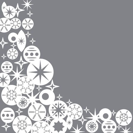 Frame template for Christmas cards, invitations, backgrounds and more with space for text.のイラスト素材