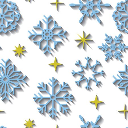 A Vector seamless christmas pattern. Glittering background illustration. Merry Christmas.のイラスト素材