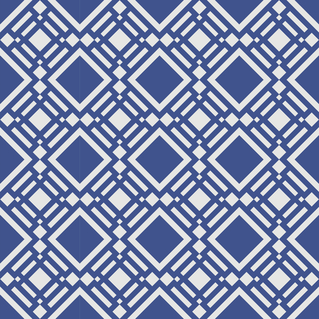 A Vector pattern tiles background in blue and white. For wallpaper, backgrounds, decoration for your design, ceramic, page fill and more.のイラスト素材