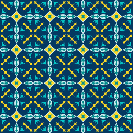 Vector seamless tiles background in portuguese style. For wallpaper, backgrounds, decoration for your design, ceramic, page fill and more.のイラスト素材