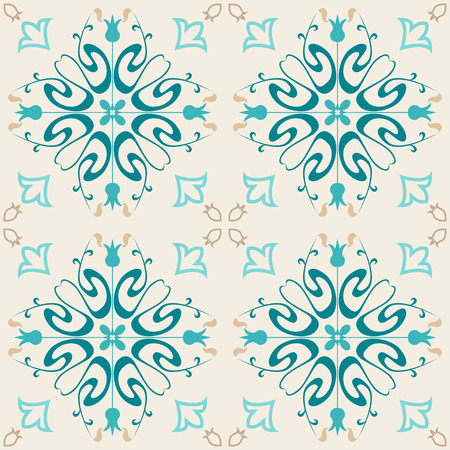 Vector seamless tiles background in portuguese style. For wallpaper, backgrounds, decoration for your design, ceramic, page fill and more.のイラスト素材