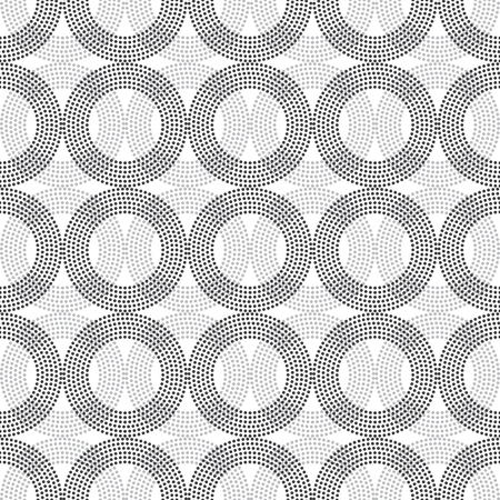Vector abstract seamless background in black and white. のイラスト素材