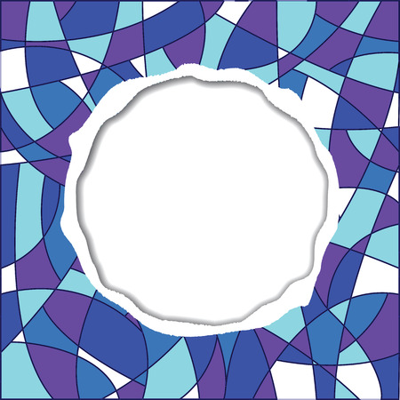 Vector abstract background with ripped paper and space for text.のイラスト素材