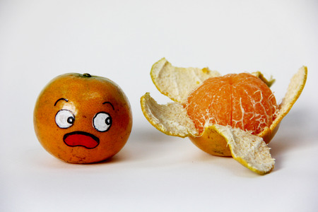 Horrified orangeの写真素材