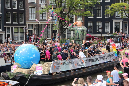Amsterdam gay pride canal parade