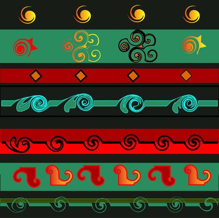 Exotic patternのイラスト素材