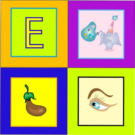 Letter eEのイラスト素材