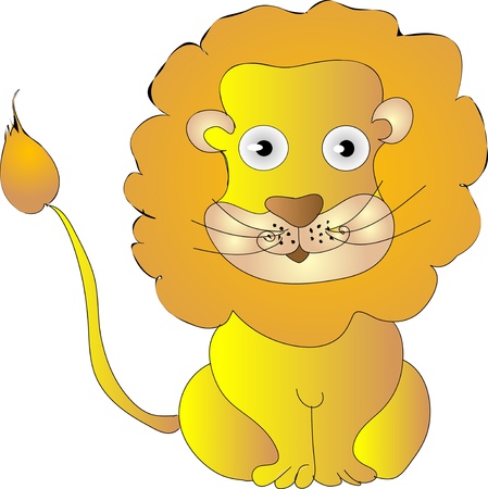 Golden lionのイラスト素材
