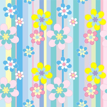 Spring seamless patternのイラスト素材