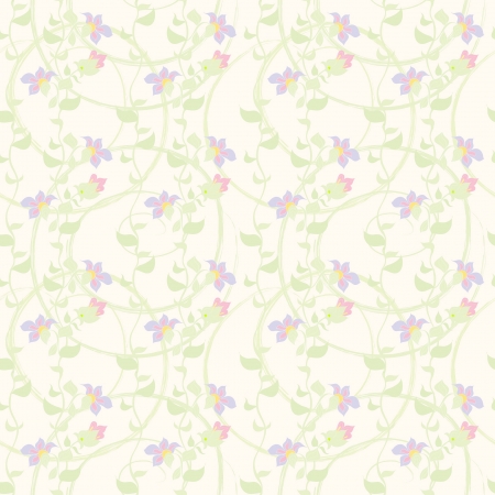 Floral seamless patternのイラスト素材