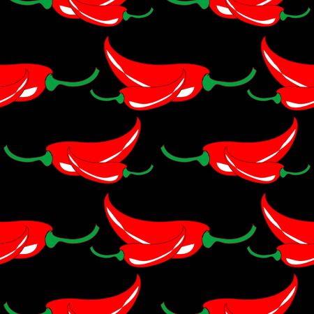 Chili  Seamless patternのイラスト素材