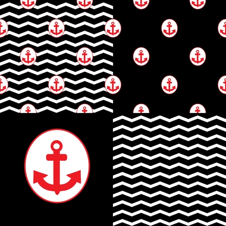 Set of sail Patternsのイラスト素材