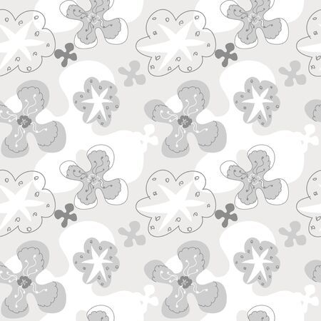 Abstract Floral seamless Patternのイラスト素材