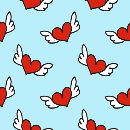 Valentine Seamless Patternのイラスト素材
