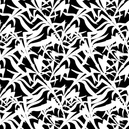 Bamboo silhouette seamless patternのイラスト素材