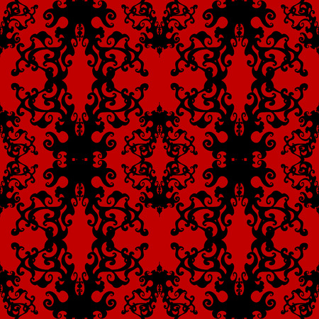 Damask seamless Patternのイラスト素材