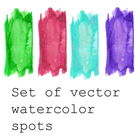 Set of Watercolor vector bannersのイラスト素材