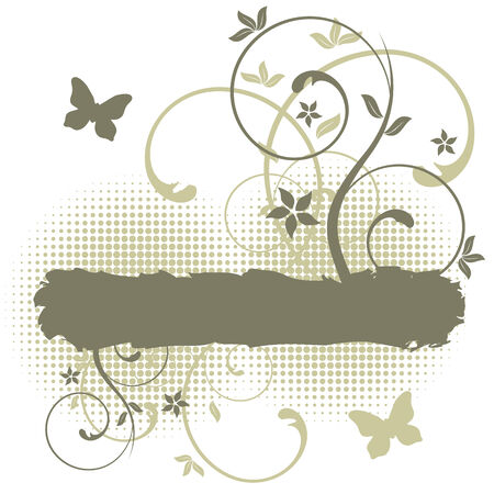 abstract floral design, vector illustrationのイラスト素材