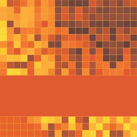 red mosaic background with copy space, vector illustrationのイラスト素材