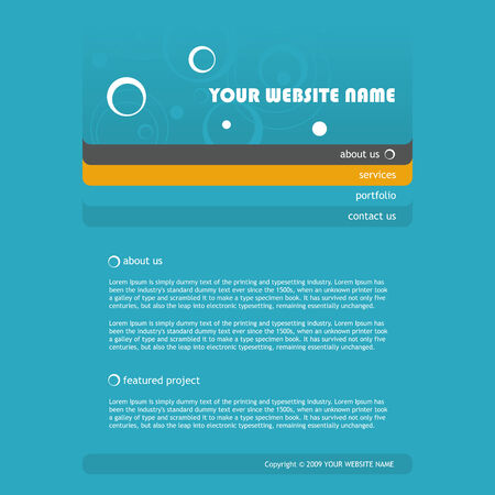 elegant website template, vector illustrationのイラスト素材