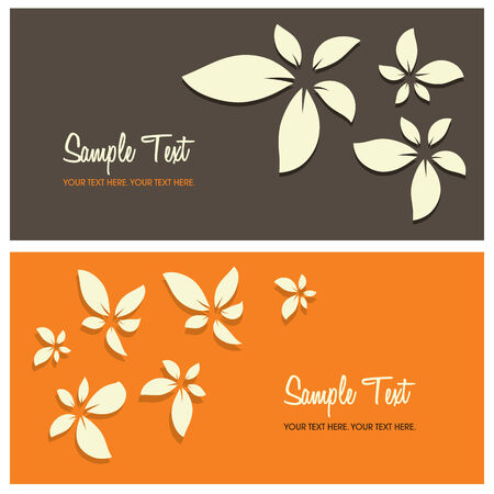 floral background with copy space, vector illustrationのイラスト素材