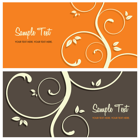 floral background with copy space, vector illustrationのイラスト素材