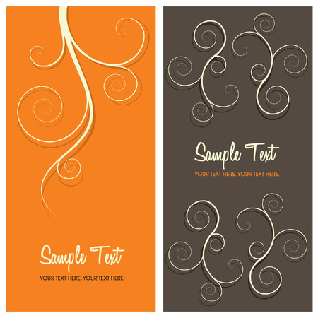 floral card background with copy space, vector illustrationのイラスト素材