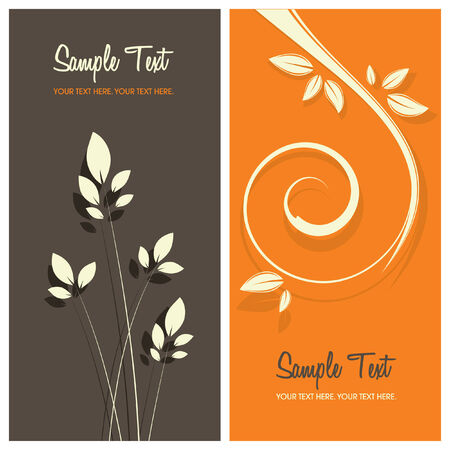 floral card background with copy space, vector illustrationのイラスト素材