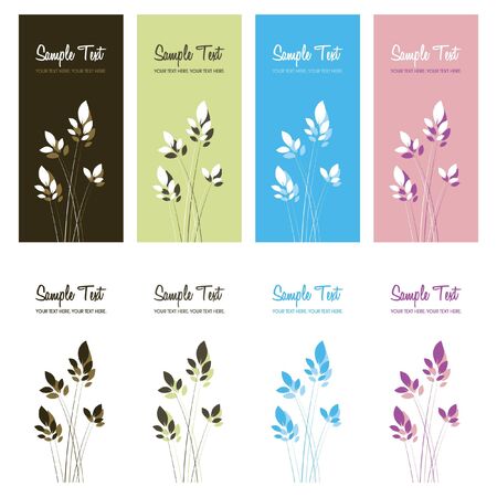 floral card backgrounds with copy spaceのイラスト素材