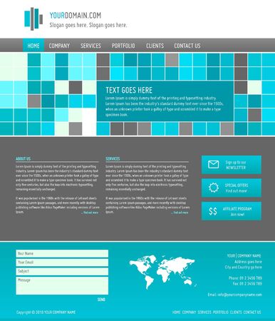 elegant website template, vector illustrationのイラスト素材