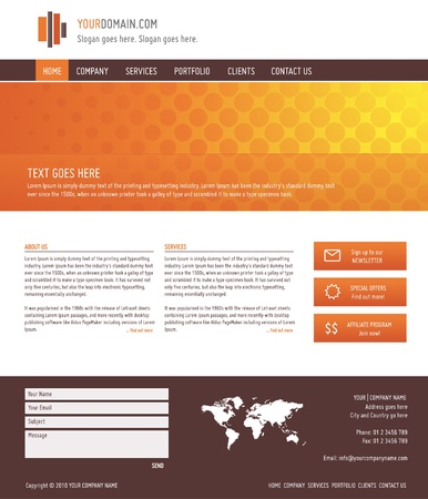 elegant website template, vector illustrationのイラスト素材