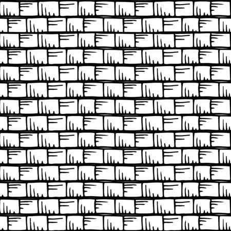 seamless  pattern with stripes and squares, illustrationのイラスト素材