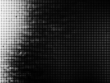 Grunge vector halftone texture overlay background. Abstract black and white dotted background. EPS10 vector illustration.のイラスト素材