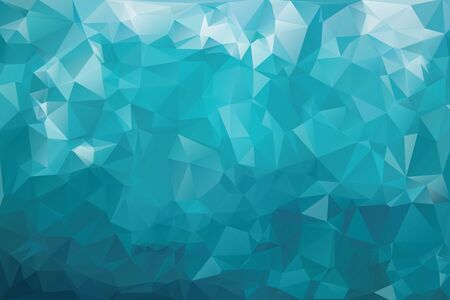 Abstract geometric background with triangles. Vector polygonal texture background. Blue abstract...