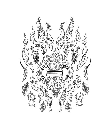Thai style decorative elementsのイラスト素材