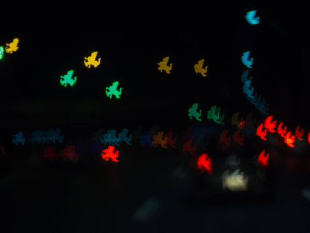 Bokeh is the aesthetic quality of the blur produced in the out-of-focus parts of an image produced by a lens.の写真素材