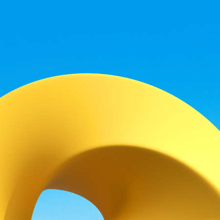 Minimal style of architectural buildings details with curve and free form, Abstract object with...
