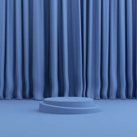 Abstract geometry mock up of podium in minimal style. 3D rendering.の写真素材