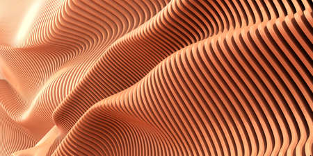 3d render of abstract parametric pattern.の写真素材