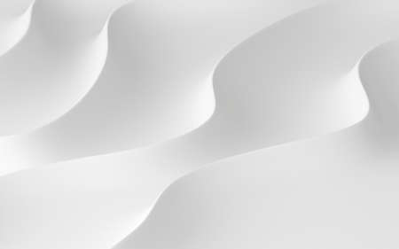 3D render of white abstract pattern.の写真素材