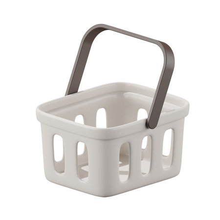 3d rendering of empty plastic basket.の写真素材