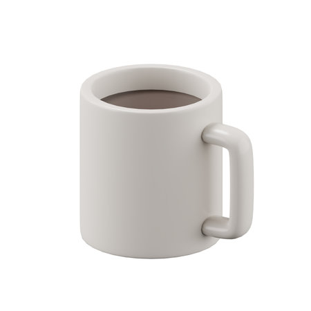 3d rendering of a cup of coffee.の写真素材