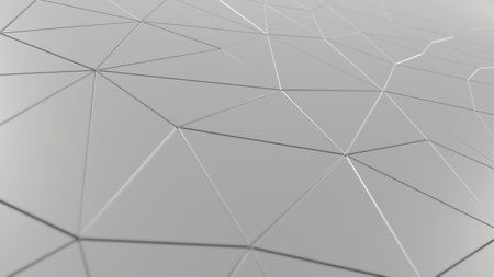 3d rendering of abstract grey geometric background.